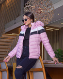 Jaqueta Puffer com Capuz Peluciado - COLEÇÃO LANÇAMENTO 2023