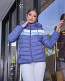 Jaqueta Puffer com Capuz Peluciado - COLEÇÃO LANÇAMENTO 2023