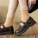 Meia Nuvem®-Pés Quentinhos Térmica (Canelada)