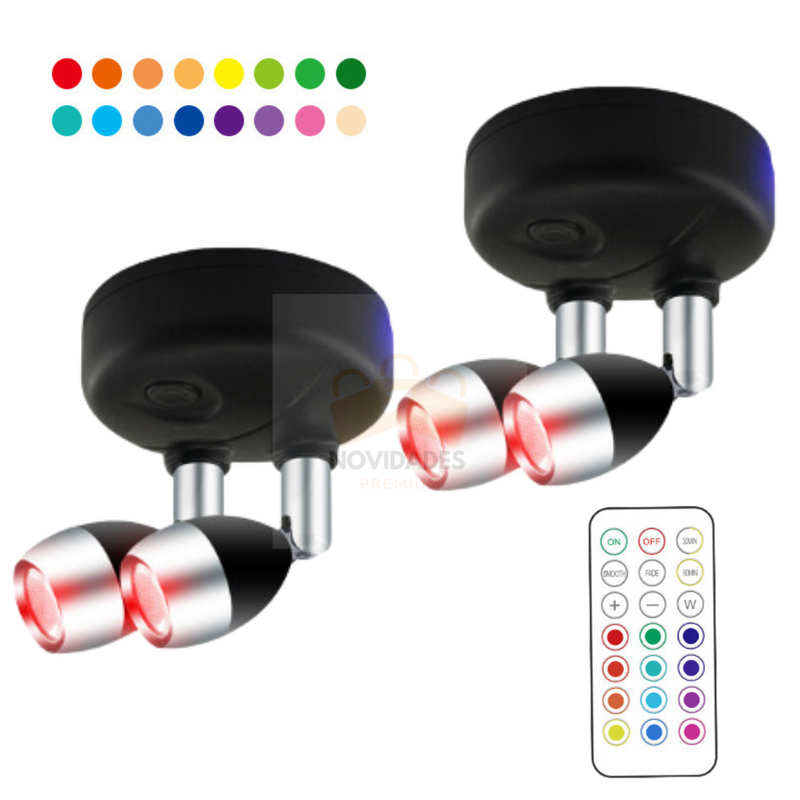 Spot Flexível Luz de LED - com Controle Remoto Premium