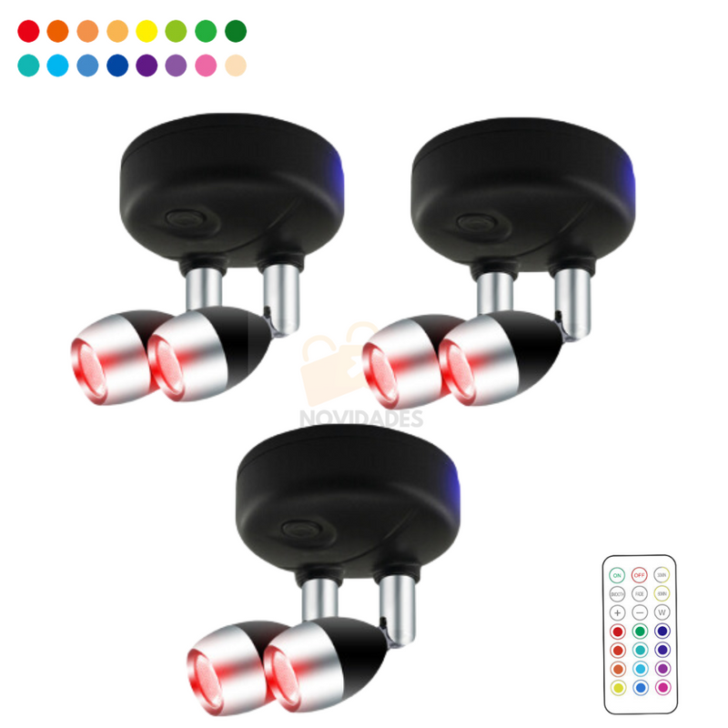 Spot Flexível Luz de LED - com Controle Remoto Premium