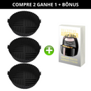 Kit de Bandejas Silicone Permanente para Air Fryer - Reutilizável Premium