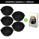 Kit de Bandejas Silicone Permanente para Air Fryer - Reutilizável Premium